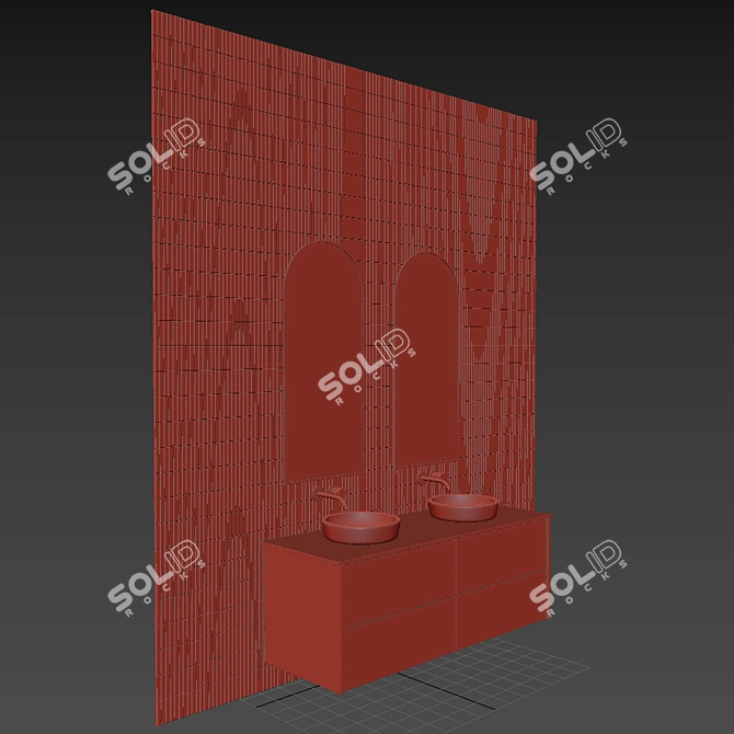 Luxury Spa Bath Set  4-Piece Collection 3D model image 7