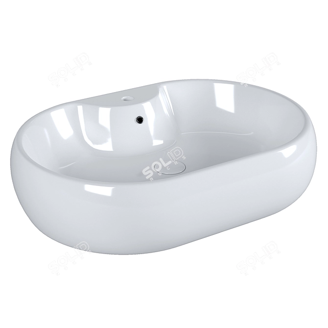BelBagno Oval Countertop Sink (BB1151) 3D model image 1