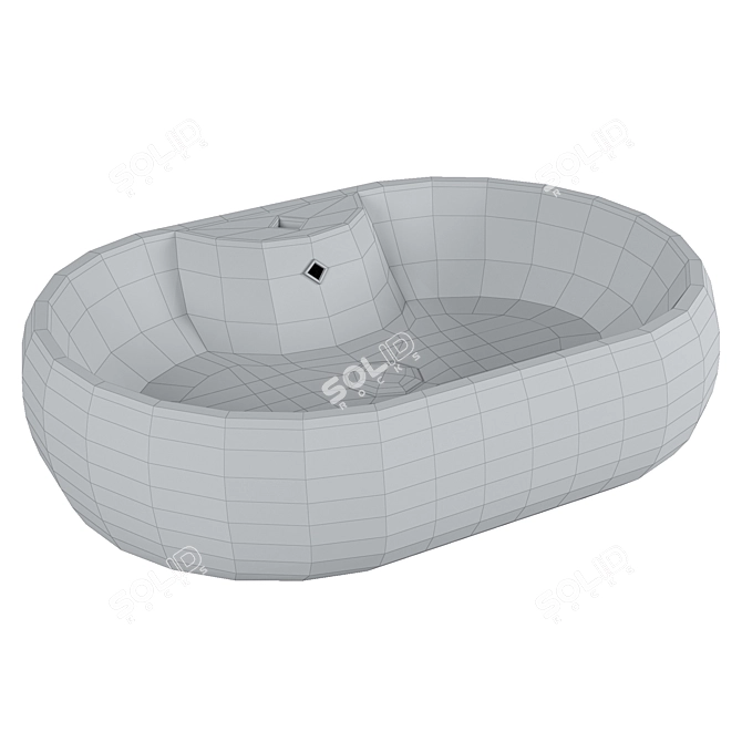 BelBagno Oval Countertop Sink (BB1151) 3D model image 2