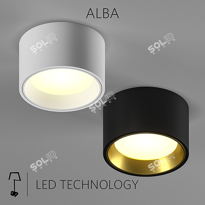 ALBA: Modern Ceiling Lighting Collection 3D model image 1