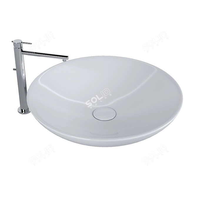 Scarabeo Cup (8044) Countertop Washbasin 3D model image 2
