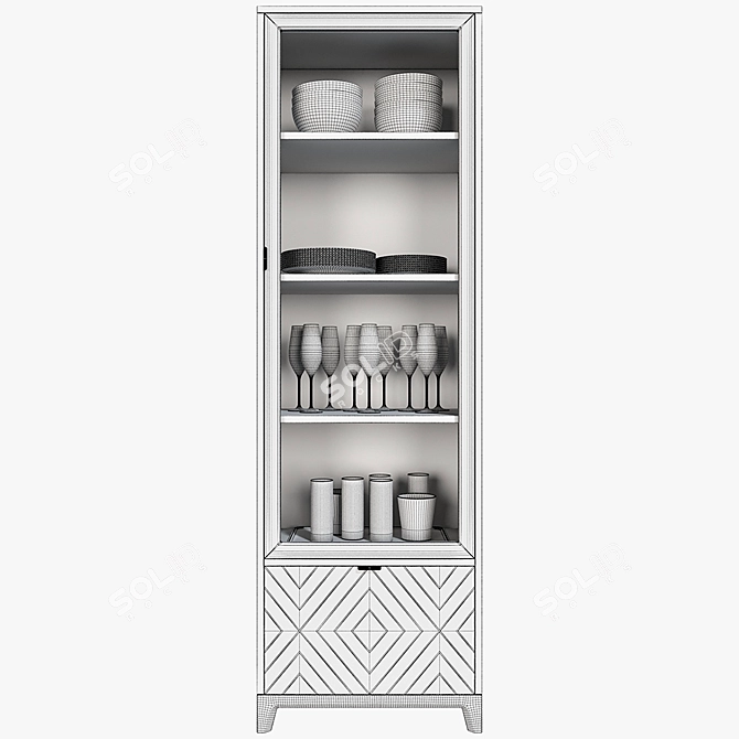 Narrow Showcase CS162: Sleek and Functional 3D model image 3