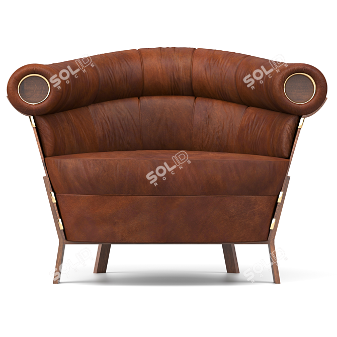 Compact Coffee Chair 3D model image 2