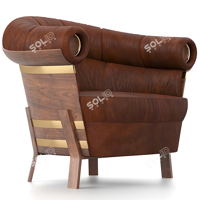 Compact Coffee Chair 3D model image 3