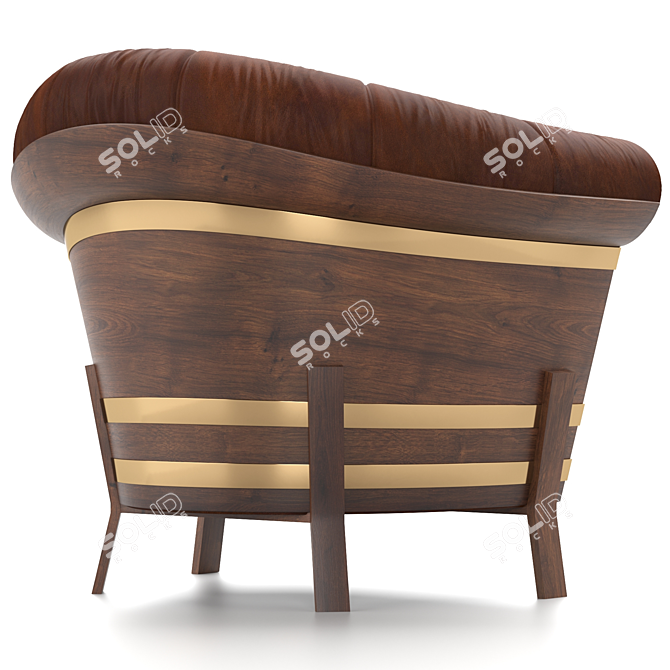 Compact Coffee Chair 3D model image 4