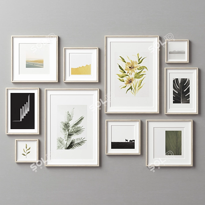 Decorative Frame Set - 315 Designs 3D model image 2