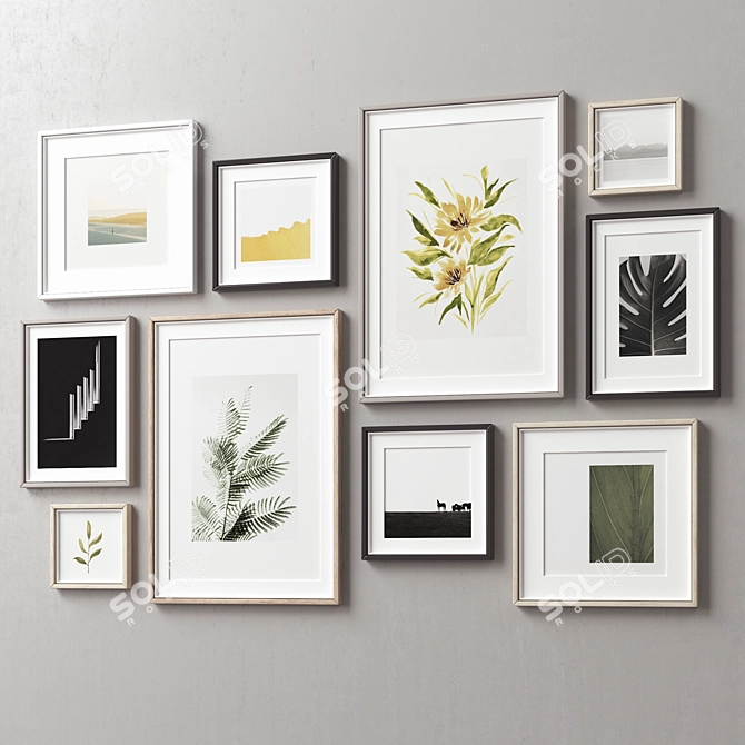 Decorative Frame Set - 315 Designs 3D model image 6