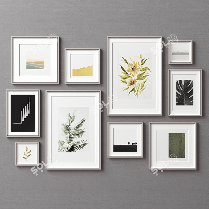 Decorative Frame Set - 315 Designs 3D model image 9