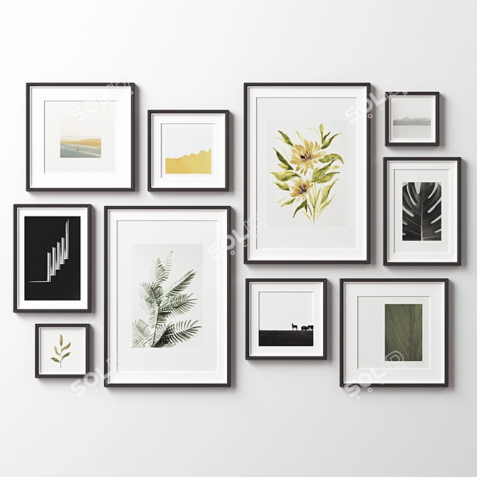 Decorative Frame Set - 315 Designs 3D model image 12