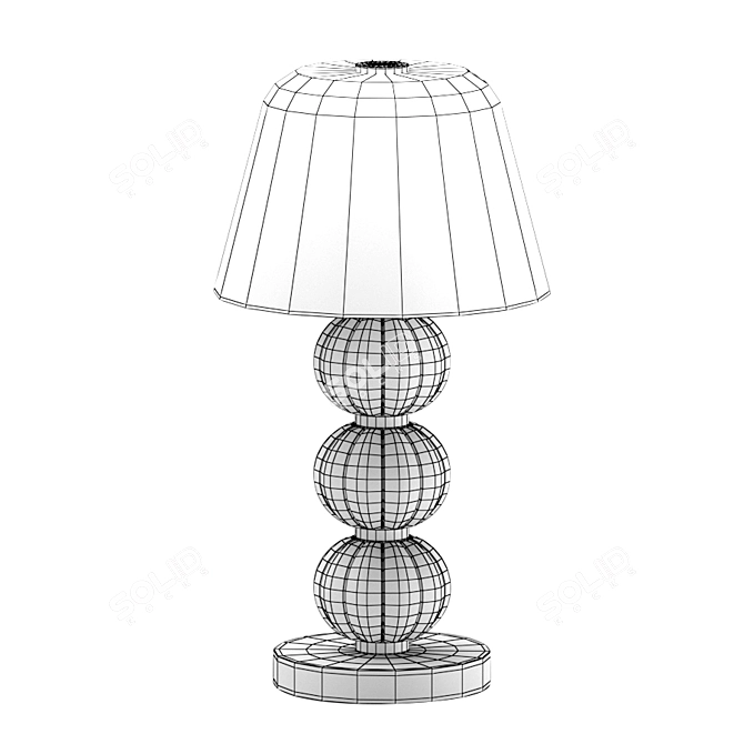 Amulet Table Lamp: Elegant Glass and LED Design 3D model image 2