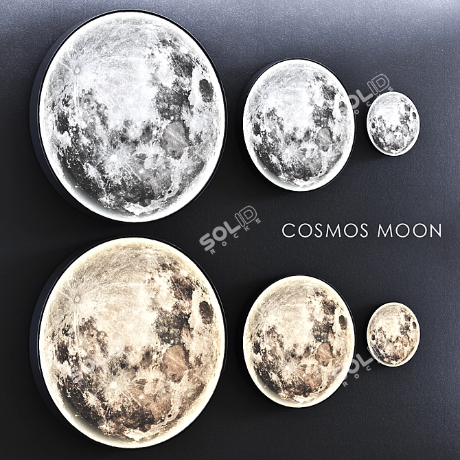 Lunar Glow Wall Light 3D model image 4