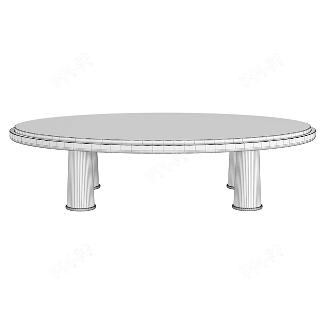 Poolside Table S060: Stylish Outdoor Furniture 3D model image 5