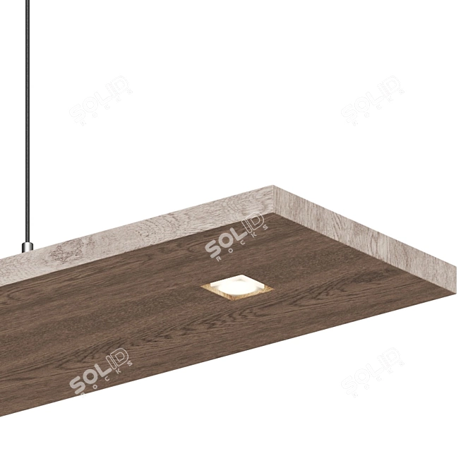 Vix Linear Pendant Light 3D model image 4
