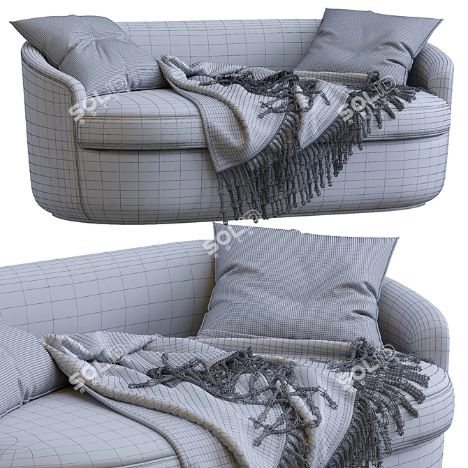 Ginevra Sofa: Italian Elegance for Your Home 3D model image 4