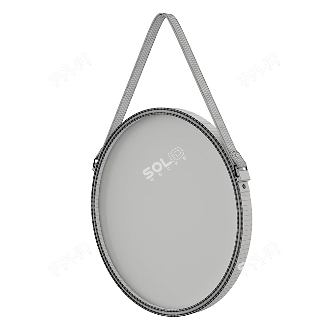 Barbier Circle Mirror: Black, 41 cm 3D model image 3