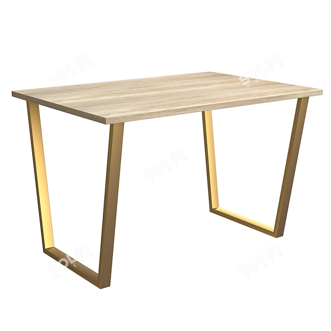 Atlant-4 Oak Nebraska OM Dining Table 3D model image 1