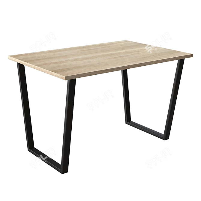 Atlant-4 Oak Nebraska OM Dining Table 3D model image 4