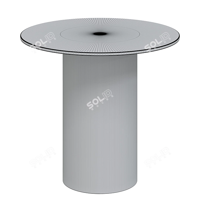 Modern Metal and Glass Coffee Table 3D model image 2