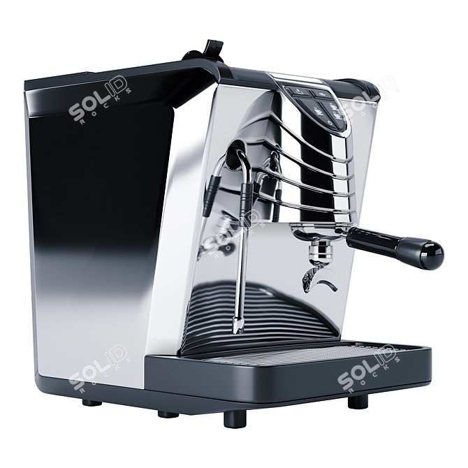 Nuova Simonelli Oscar II: The Ultimate Black Coffee Machine 3D model image 4