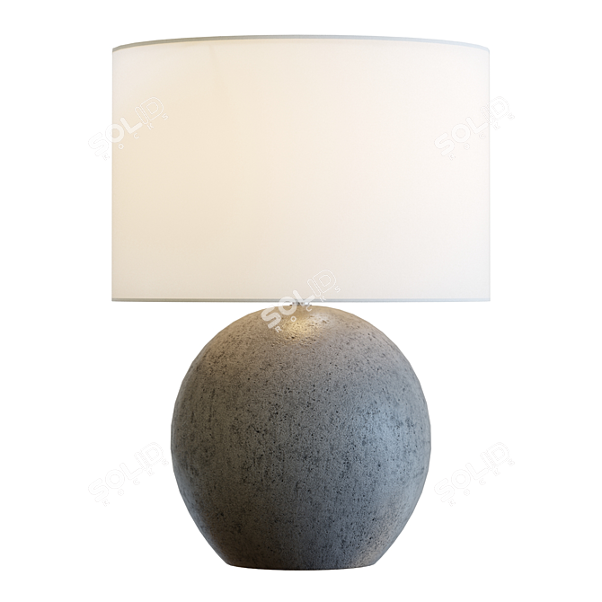 Modern Grey Table Lamp: Esphera 3D model image 1