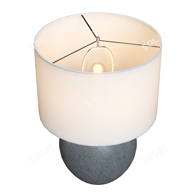 Modern Grey Table Lamp: Esphera 3D model image 2
