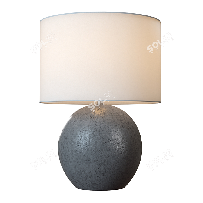 Modern Grey Table Lamp: Esphera 3D model image 3