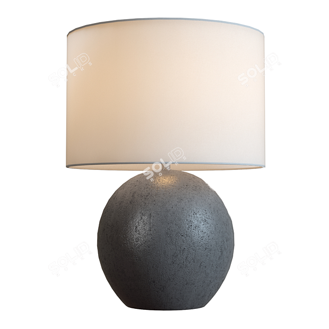 Modern Grey Table Lamp: Esphera 3D model image 4