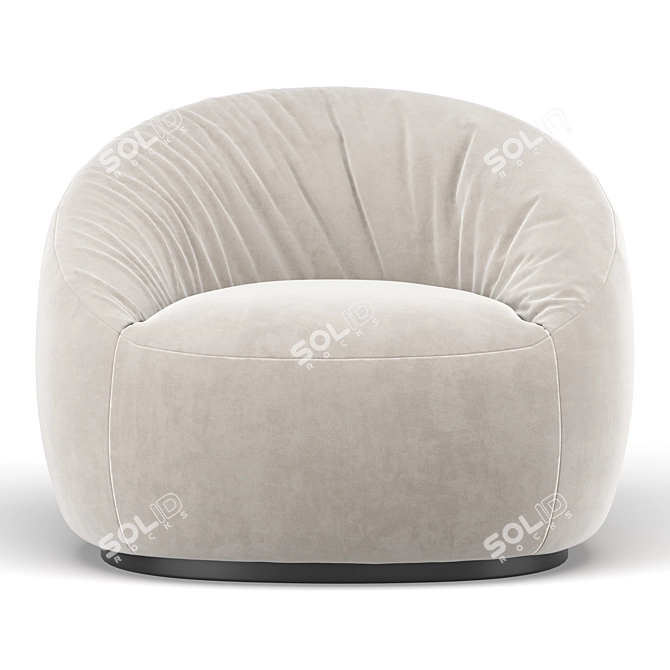 Elegant Hana Armchair: Modern Comfort 3D model image 3