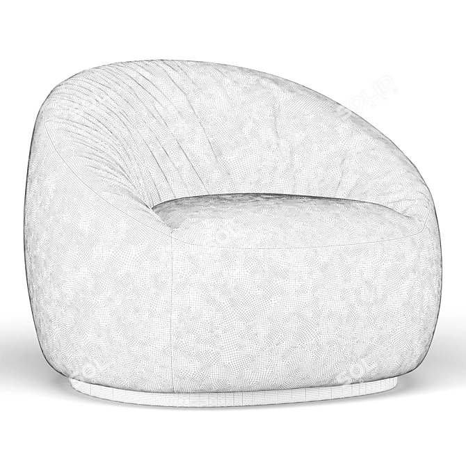 Elegant Hana Armchair: Modern Comfort 3D model image 5