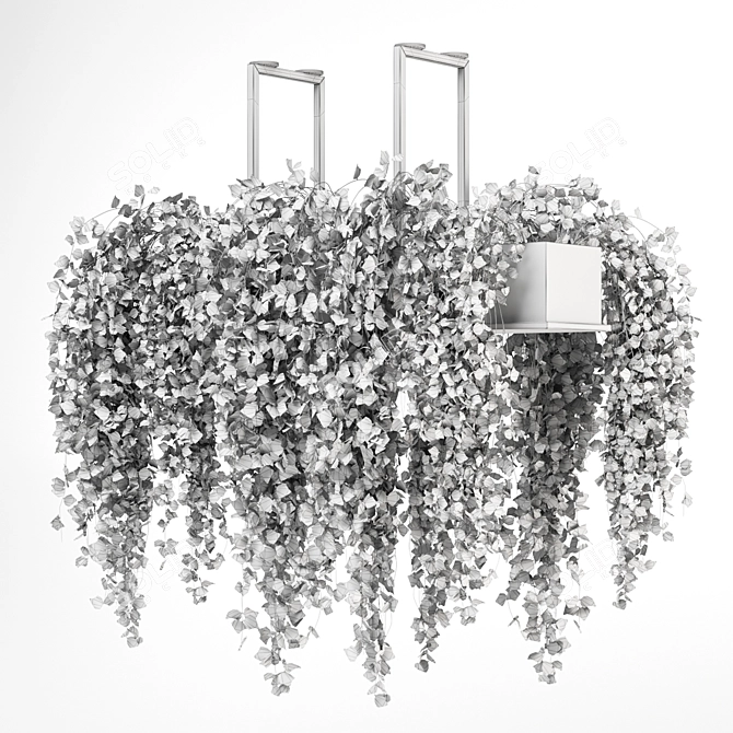 Metalbox Indoor Hanging Plants Set 3D model image 4