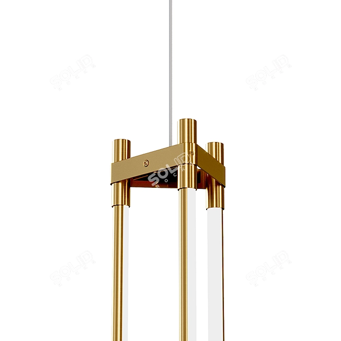 Modern Shoot Pendant Lamp 3D model image 4