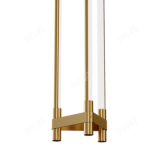 Modern Shoot Pendant Lamp 3D model image 5