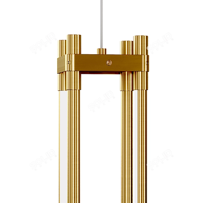 Modern Shoot Pendant Lamp 3D model image 7