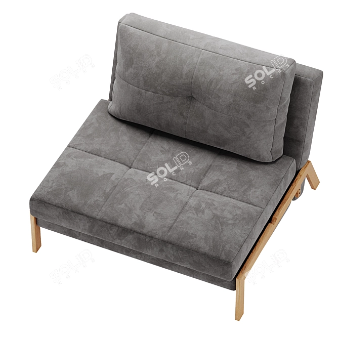 Fancy Pakoworld Sofa Bed - Stylish and Versatile 3D model image 2