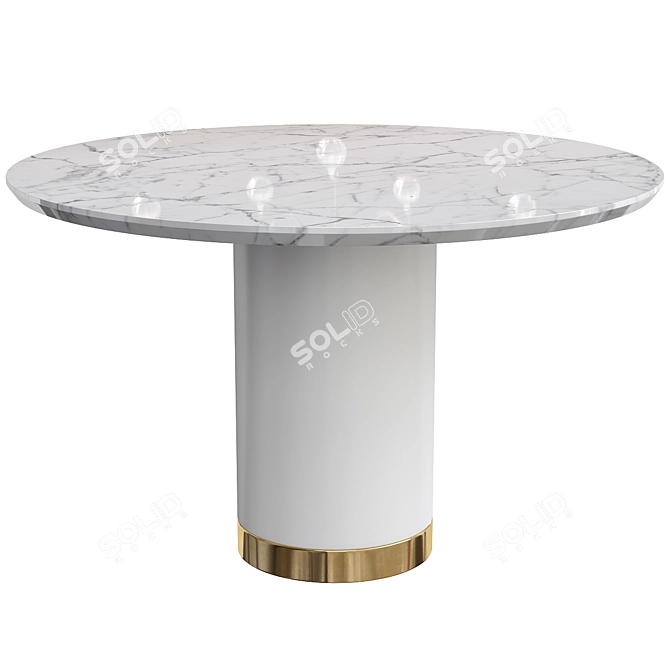 Ontario Elegant Dining Table 3D model image 1