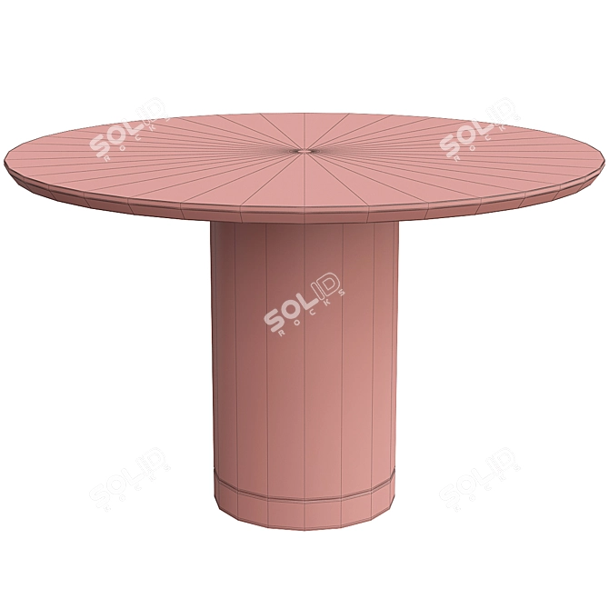 Ontario Elegant Dining Table 3D model image 2