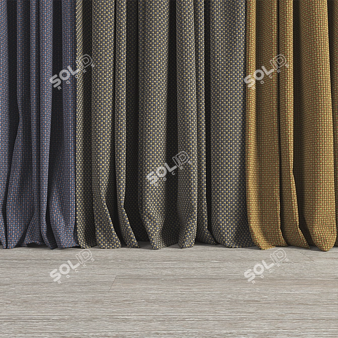 Fidivi Class Upholstery Fabric for Stunning Curtains 3D model image 2