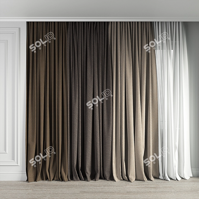 Fidivi Class Upholstery Fabric for Stunning Curtains 3D model image 3