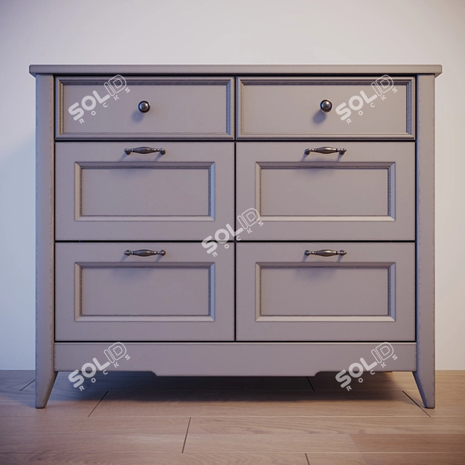 Custom Design Chest of Drawers 3D model image 1