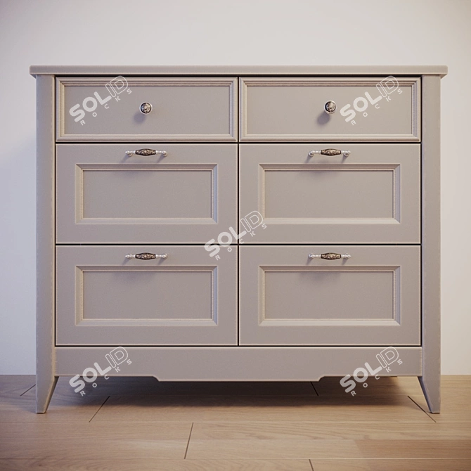 Custom Design Chest of Drawers 3D model image 2