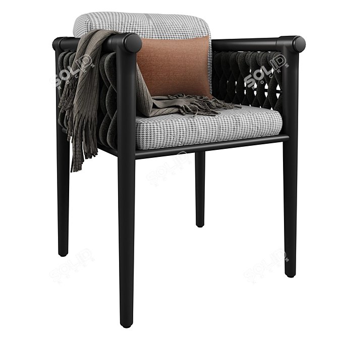 Dandy 2.0 Armchair: Sleek Comfort for Modern Living. 3D model image 4