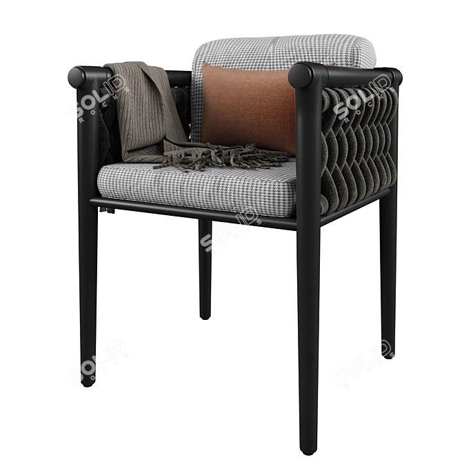 Dandy 2.0 Armchair: Sleek Comfort for Modern Living. 3D model image 5