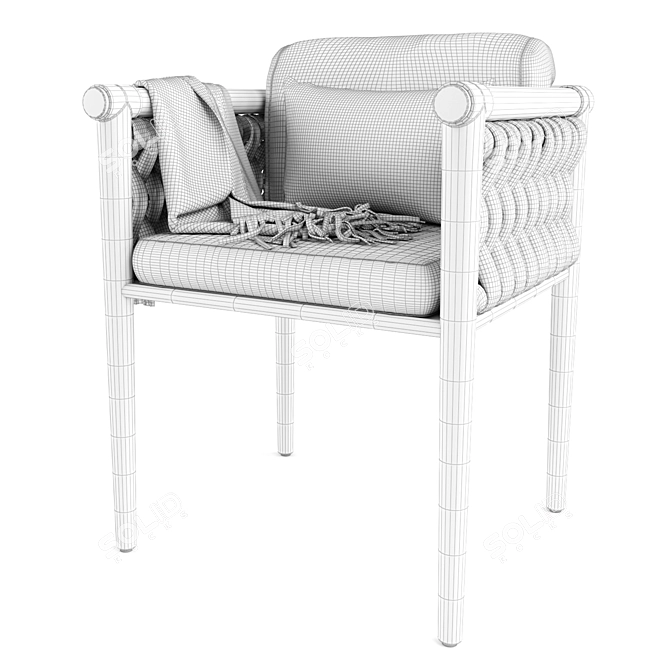 Dandy 2.0 Armchair: Sleek Comfort for Modern Living. 3D model image 7