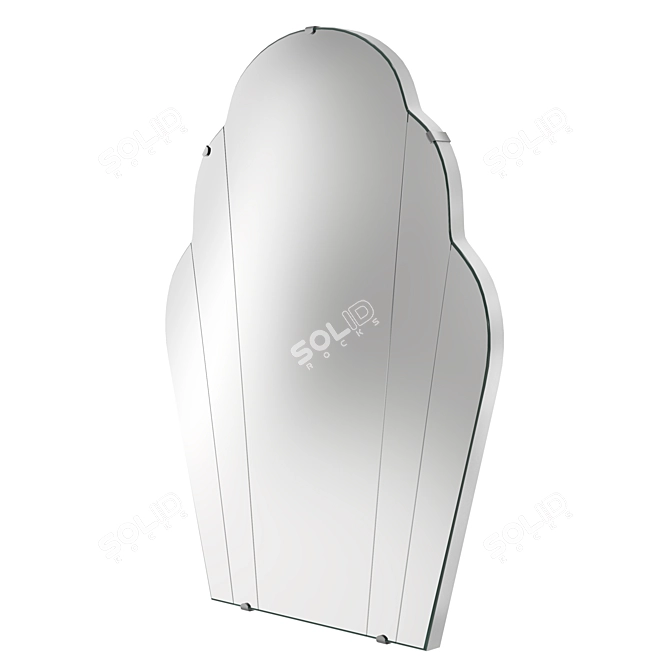 Sleek Lommaryd Mirror: 66x80 cm 3D model image 2