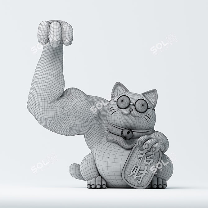3D Plutus Cat Model for Vray 3D model image 2