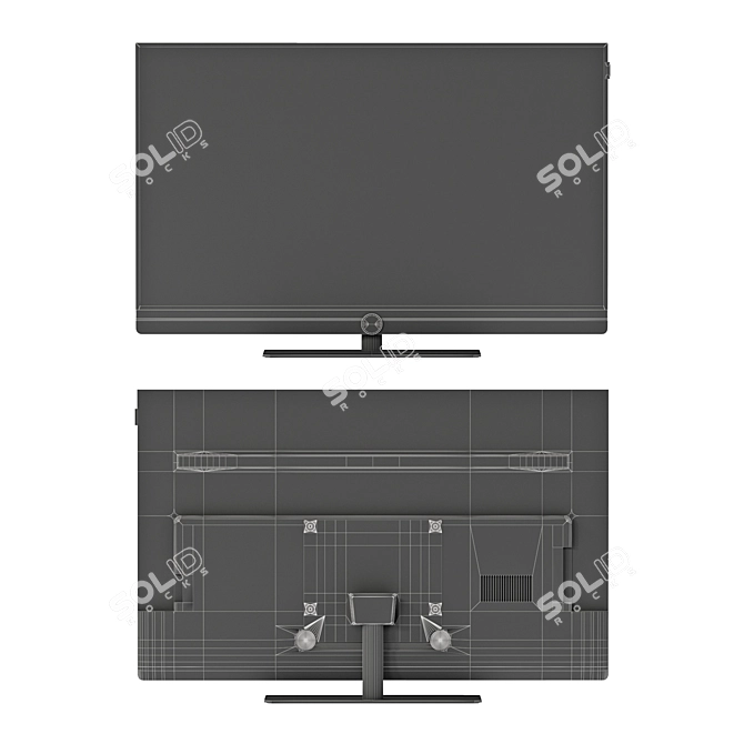 Timeless Elegance: Loewe bild 2.43 Ultra HD TV 3D model image 4