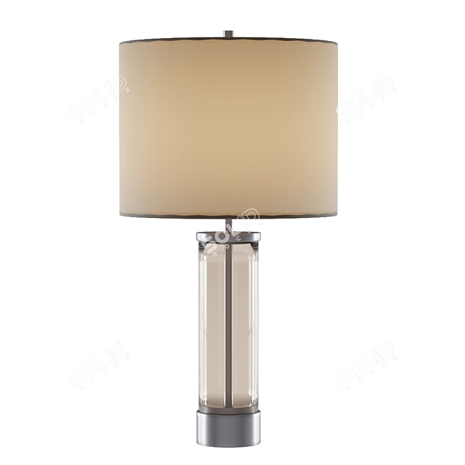 Sleek Acrylic Table Lamp 3D model image 3