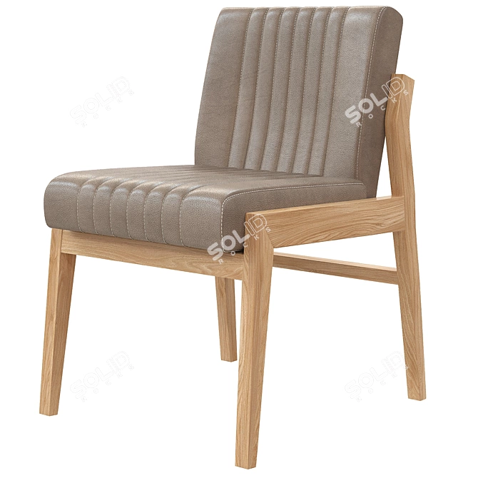 Elegant Alice Dining Chair 3D model image 1