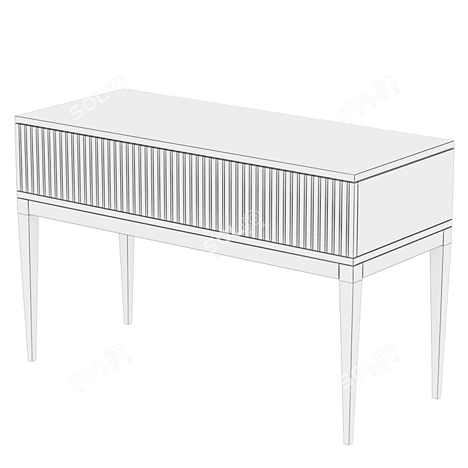 Sergio Arch.Mebel Walnut Console 3D model image 6