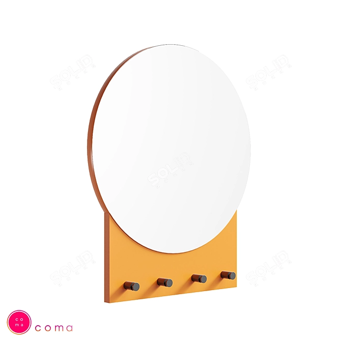 Modern Mirror Hanger Set 3D model image 1